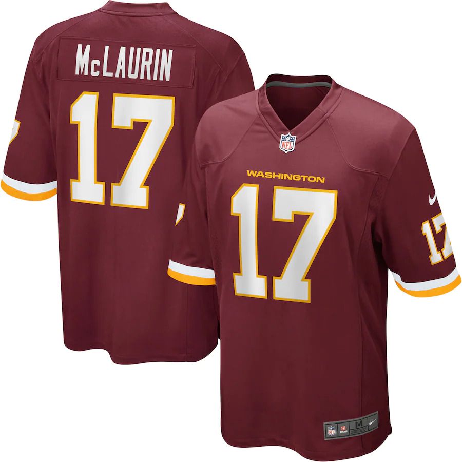 Men Washington Redskins 17 Terry McLaurin Nike Burgundy Player Game NFL Jersey